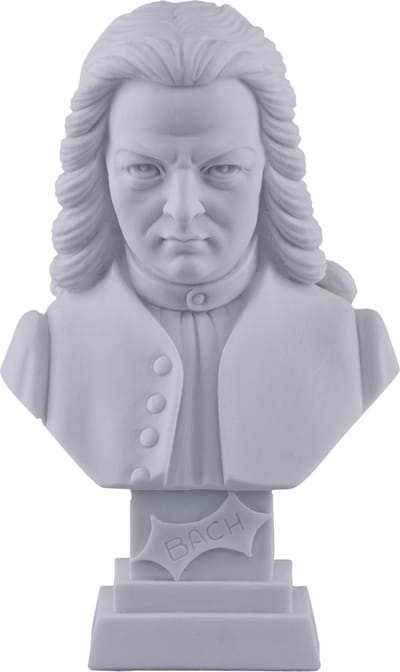 Music Gifts - Albast borstbeeld Bach 11cm