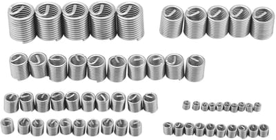 Dailygoods- Gewindereparatieset 60 Stuks - Roestvrij Staal - Draadschroefmof - Herstelset - Slijtvastheid Verbeteren - Versterk Verbindingssterkte