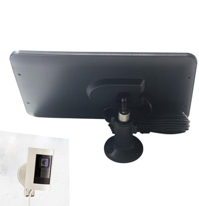 Zonnepaneel Camera - Stroomvoorziening - Buitenbeveiliging - Snelle installatie zonder boren - 20W - Zwart