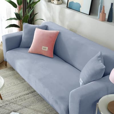 Fluwelen stoffen bankhoes Elastische hoekbankhoes L-vormige bankhoes Fauteuilbankhoes voor woonkamer pillowcase