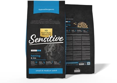 Natural Health Droogvoer Natural Health Dog Vis en Rijst 12.5 Kg