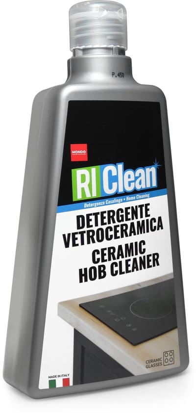 Mondo RIClean kookplaat reiniger - 500ml - voor glasplaat van keramische elektrische en inductie kookplaten - kookplaatreiniger schoonmaakmiddel