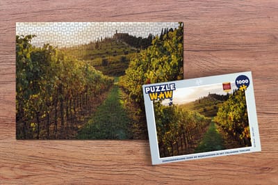 Puzzel Toscane - Landschap - Wijngaarden - Legpuzzel - Puzzel 1000 stukjes volwassenen