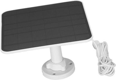 Efficiënt 12W Zonnepaneel voor Beveiligingscamera's, IP65 Waterdicht, Rotatable en Betrouwbare Oplading voor Arlo Pro 3, Pro 4, Pro 5S, Ultra 2 en Go 2