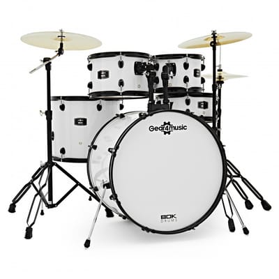 BDK-22 Expanded Rock Drumstel van Gear4music, Wit