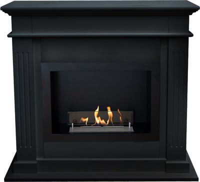 Xaralyn Bio-ethanol haard - Elda BRI-MDB - zwart hout - 1,5 KW verwarming - haardombouw inclusief inbouwhaard - schouw