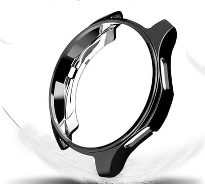 DrPhone AC4 - TPU Case - Bescherm Cover - Geschikt voor Galaxy Watch 4 42mm Classic - Soft Shell - Flexible - Zwart