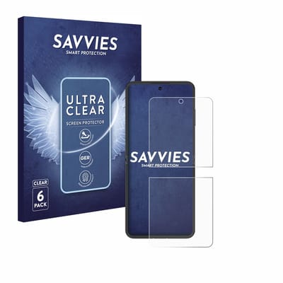 Savvies - Screenprotector voor Nubia Flip 5G - Folie Beschermfolie transparant 6 Stuks