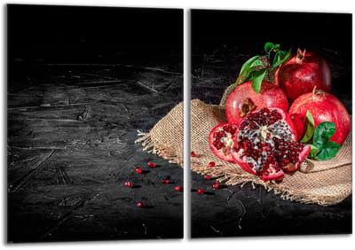 TMK ArtDeko - Serie Granat - Glasplaat voor Kookplaat - 40x52 cm - Veiligheidsglas