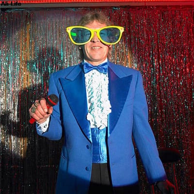 Klassiek Maskerade Groot Brilmontuur Montuur Feestattributen Rechthoekige Bril Grote Bril Zonnebrillen Glow Bril blue
