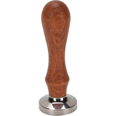 Koffietamper 30mm Roestvrij Staal Koffie Aandrukker met Houten Handvat voor Café Thuis brown