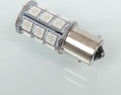 ampul led 12v oranje culot bay15s 450 lumen rms voor moto auto scooter nieuw
