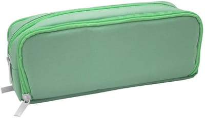 SOHO - Luxe Etui Allround XL - Pennenzak - Penetui - Voorzien van dubbelvak - Met interne organizer - 22x10cm - GB STRIPES - Groen