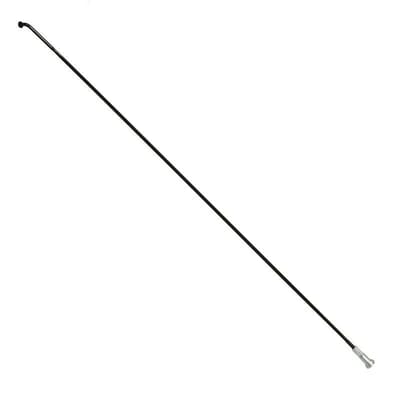 Platte roestvrijstalen spaak met schuine kop en nippels P2R Sapim 288 mm