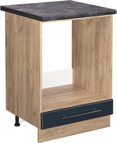 Vicco Fame-Line Keukenkasten – 60 cm, WB Antraciet Donkerblauw hoogglans