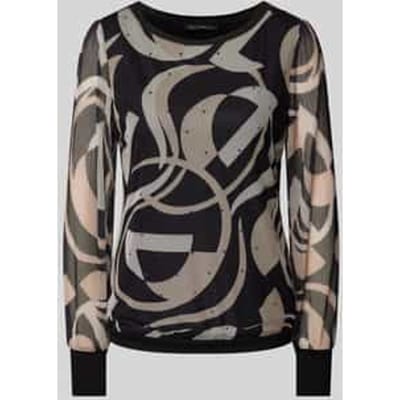 Shirt met lange mouwen en strass-steentjes
