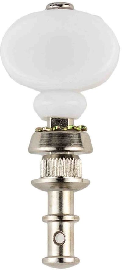 Boston UMH-200-WH Stemmechanieken voor Ukelele Vernikkeld met Witte Knoppen Set van 4