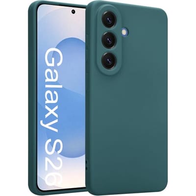 Shieldcase siliconen hoesje geschikt voor Samsung Galaxy S26- Schokbestendig - Anti Slip - Perfecte pasvorm - Donkergroen