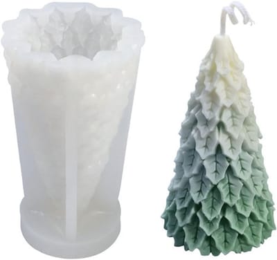 3D Kerst Vormpje - Silicone Mal voor Kaarsen, Zeep en DIY Knutselen