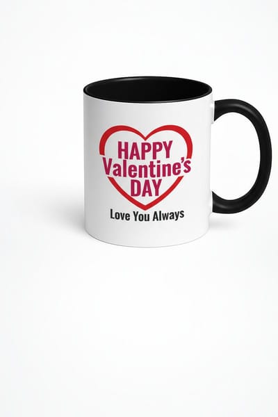 Valentijnsdag Mok Happy Valentine's Day - Romantische Liefdes Mok met Hart - Cadeau voor Jouw Geliefde