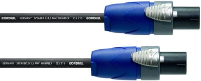 Cordial LS kabel Speakon 1m PEAK CPL 1 LL 2-215 - Luidsprekerkabel