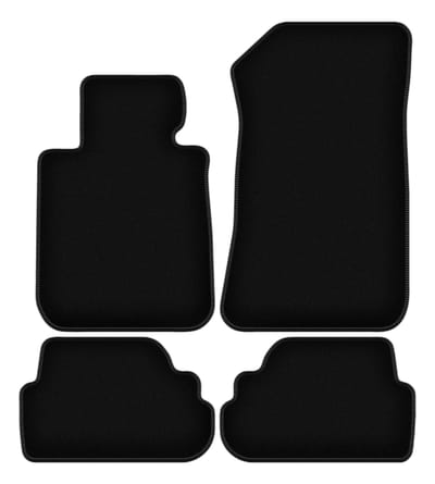 BASIC zwarte veloursmatten voor: BMW 1 E88 cabriolet (2004-2011)
