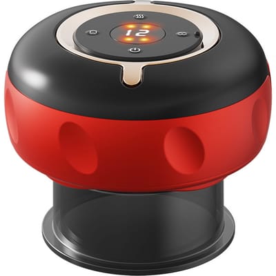 3-in-1 elektrisch verwarmend cuppingapparaat met massage en rood licht