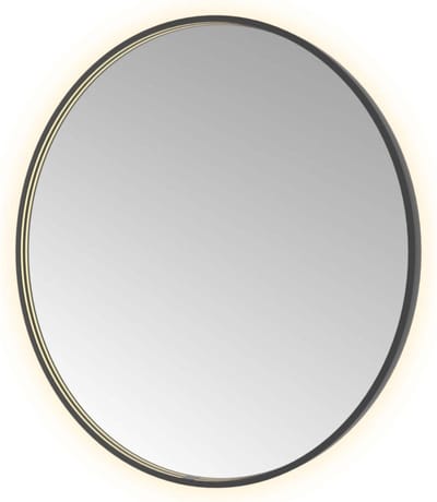 Hotbath &More Mirrors Round LED Badkamerspiegel - Rond - 100 cm - Geborsteld Zwart Pvd