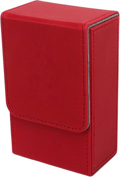 Elegante Tarot Kaartenhouder en Opslagdoos met Slot voor Poker Spellen - Rood, Duurzaam en Handig