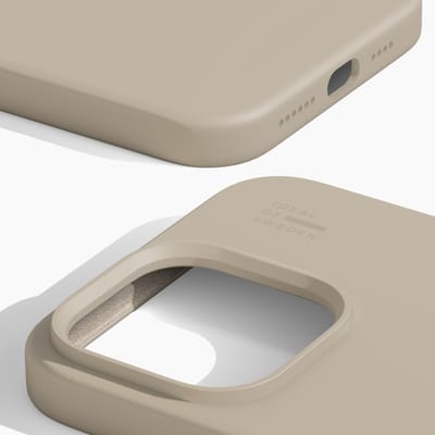 iDeal of Sweden Silicone Case geschikt voor MagSafe geschikt voor iPhone 14 Pro - Beige