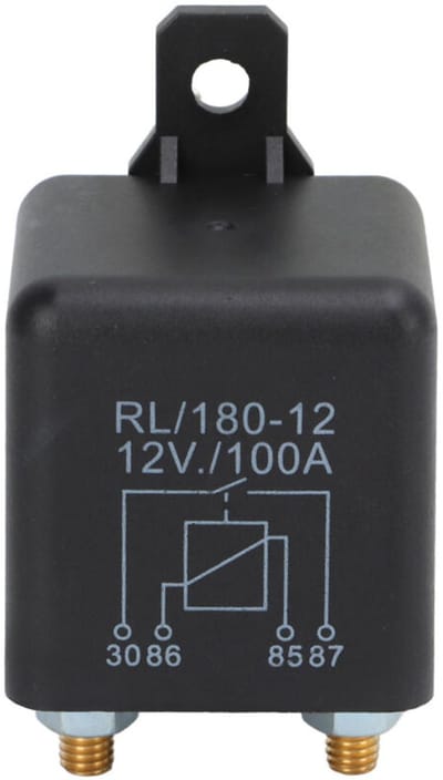 Batterijgeïsoleerde startrelais-lastschakelaar geschikt voor auto's, motorfietsen, startmotoren, motoren en GPS-apparaten, 12V
