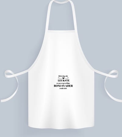 Akyol - dit is hoe de leukste en meest geweldige bonusvader eruit ziet Keukenschort - Papa - meest leukste bonusvader - vader cadeautjes - vaderdag - verjaardag - geschenk - kado - vader artikelen - 82 bij 71 cm
