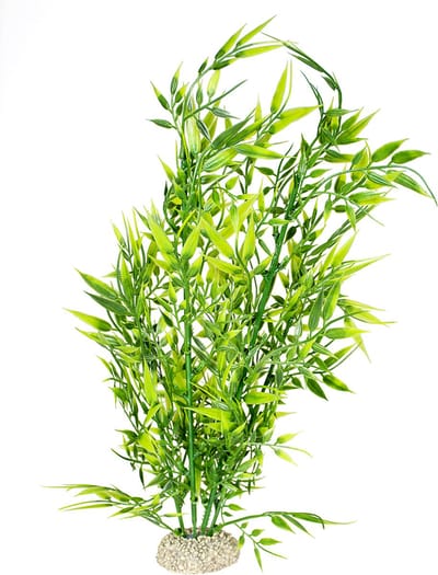 Aqua Della - Aquariumplanten (voeding) - Vissen - Plant Bamboo Xl - Height 37cm Groen - 1st