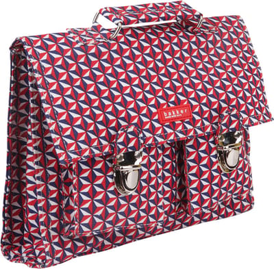Bakker Made With Love - Mini Schooltas - Rugtas - Canvas - Fairtrade - Rugbanden - rood figuur - 28x22x6 cm