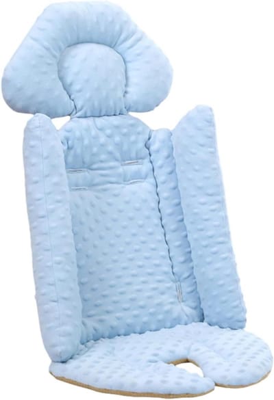 Kinderwagen Zitje - Baby Kussen - Comfortabel Reizen - Ademend Materiaal - 84 x 41 cm - Grijs