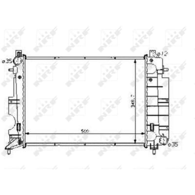 Radiator, motorkoeling NRF 58108