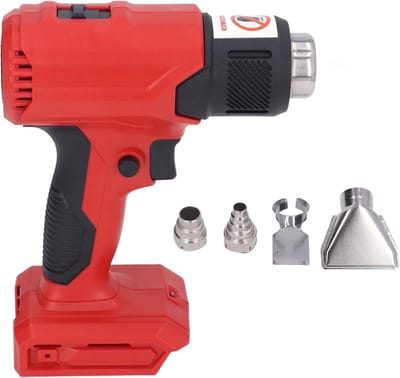 Draadloze Hete Lucht - Warmtepistool - Materiaal Bewerken - Dubbele Verwarming - 580 Graden - Rood