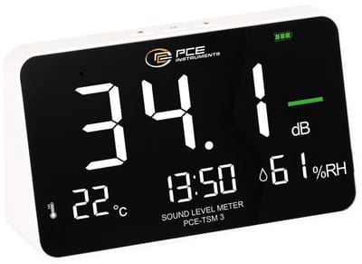 PCE Instruments PCE-TSM 3 Decibelmeter 30 - 130 dB 50 Hz - 8500 Hz