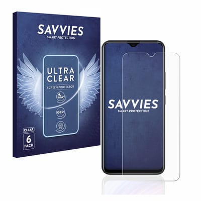Savvies - Screenprotector voor Xiaomi Redmi Note 8T - Folie Beschermfolie transparant 6 Stuks