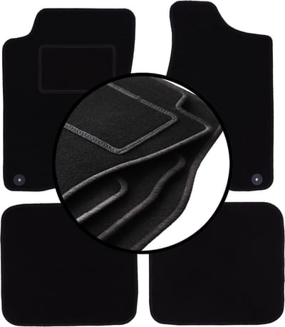 Complete set veloursmatten voor: Audi 90 B3 sedan (1986-1991)