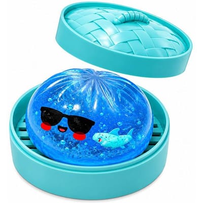 Zonnebril met Oceaan Thema Knijp Dumpling Squishy Langzame Terugslag Zacht Ontspanning en Kantoor Thuis Decoratie Perfect Cadeau Voor Volwassenen blue
