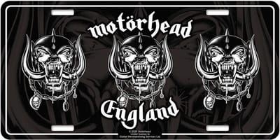 Motörhead England - USA Nummerplaat