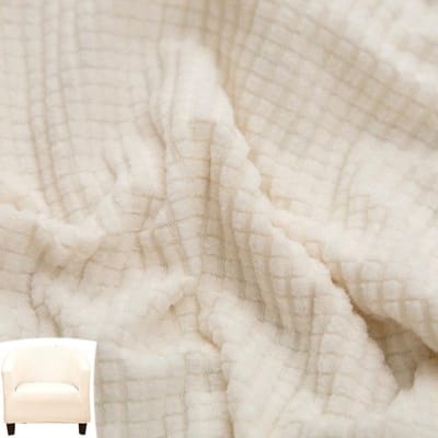 Housse de canapé Jacquard en polaire souple et extensible, housse de canapé de Club pour une place, housse de fauteuil élastique, protection de meubles