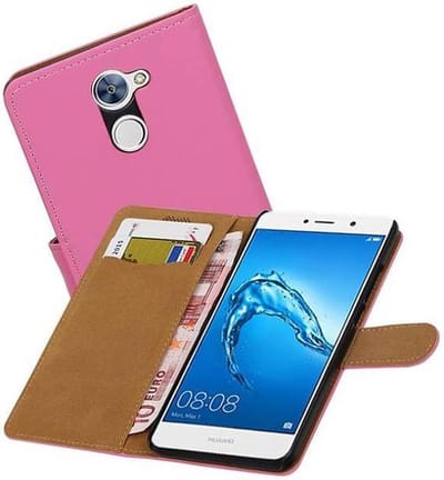 Bookstyle Wallet Case Hoesjes Geschikt voor Huawei Y7 / Y7 Prime Roze