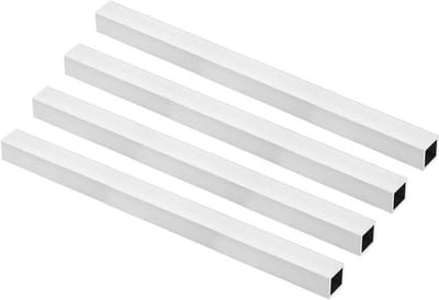 4Pcs 6063 Aluminium Vierkante Buis 20mmx20mm, 1.5mm Wanddikte, 300mm Lengte voor Machineframe en Doe-Het-Zelf Projecten, Duurzaam en Lichtgewicht Aluminium Tubing