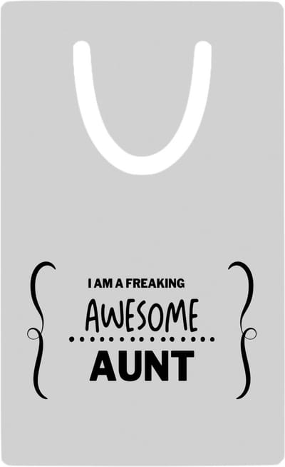 Hacebo® - I am a freaking awesome aunt metalen boekenlegger - Tante - geweldige tante - liefste tante - verjaardag - cadeau - kado - bedankje - geschenk Bladwijzer boekenleggers - 7.6 cm x 5cm