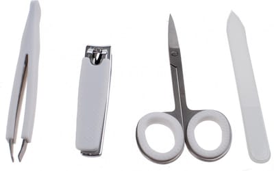 Tom Manicureset 4-delig Wit