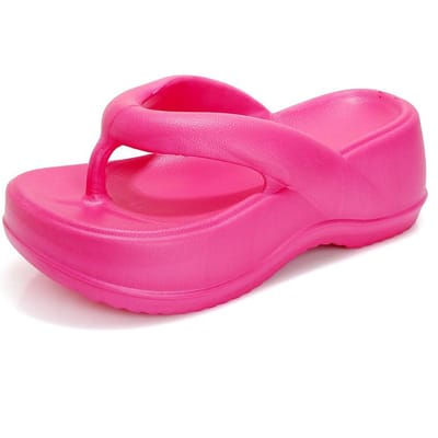 Eyriphy Platform Slippers Zomer Dikke Zool Dames Sandalen Buiten Strand Slippers Badkamer Huis Schoenen Comfort Zachte Zool Slide 35-36 pink
