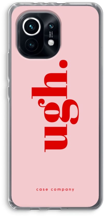 Case Company® - Hoesje geschikt voor Xiaomi Mi 11 hoesje - Ugh - Soft Cover Telefoonhoesje - Bescherming aan alle Kanten en Schermrand