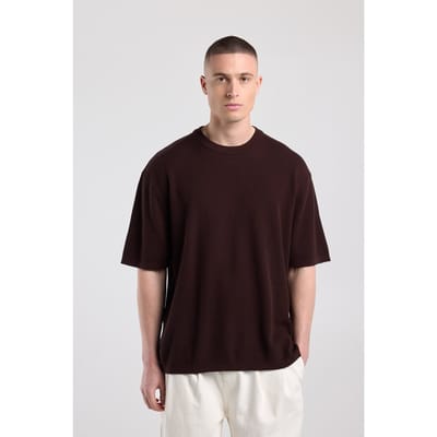 America Today Edison Mud Maat: L | Basic T-Shirts Outlet | Heren | Bruin